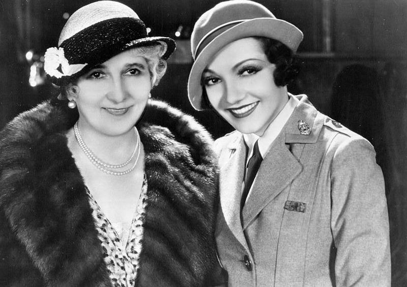 File:1936 Claudette Colbert & Mother.jpg